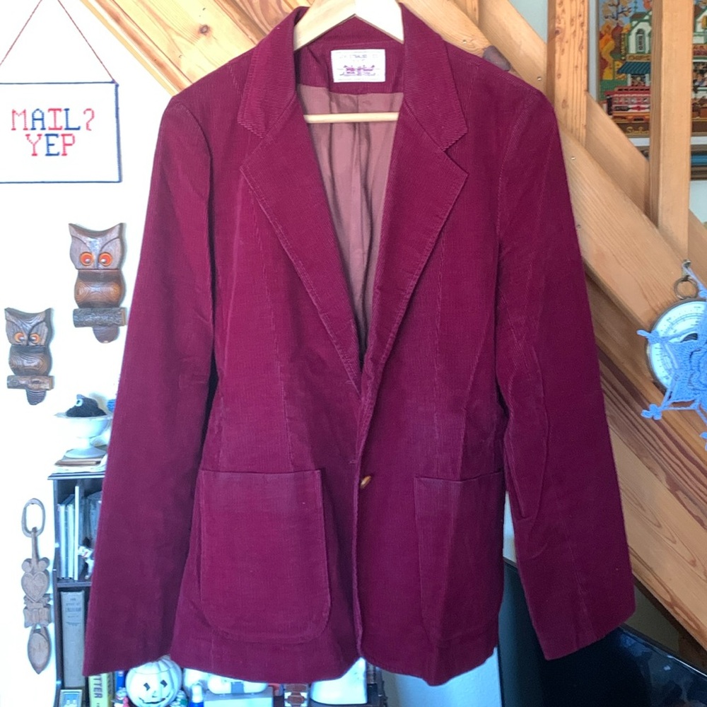 Beautiful Vintage Levi’s San Fransisco 1970s Women’s Corduroy Blazer